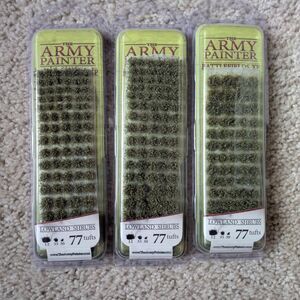 NIB Army Painter Lowland Shrubs 77 Tufts - Lot of 3